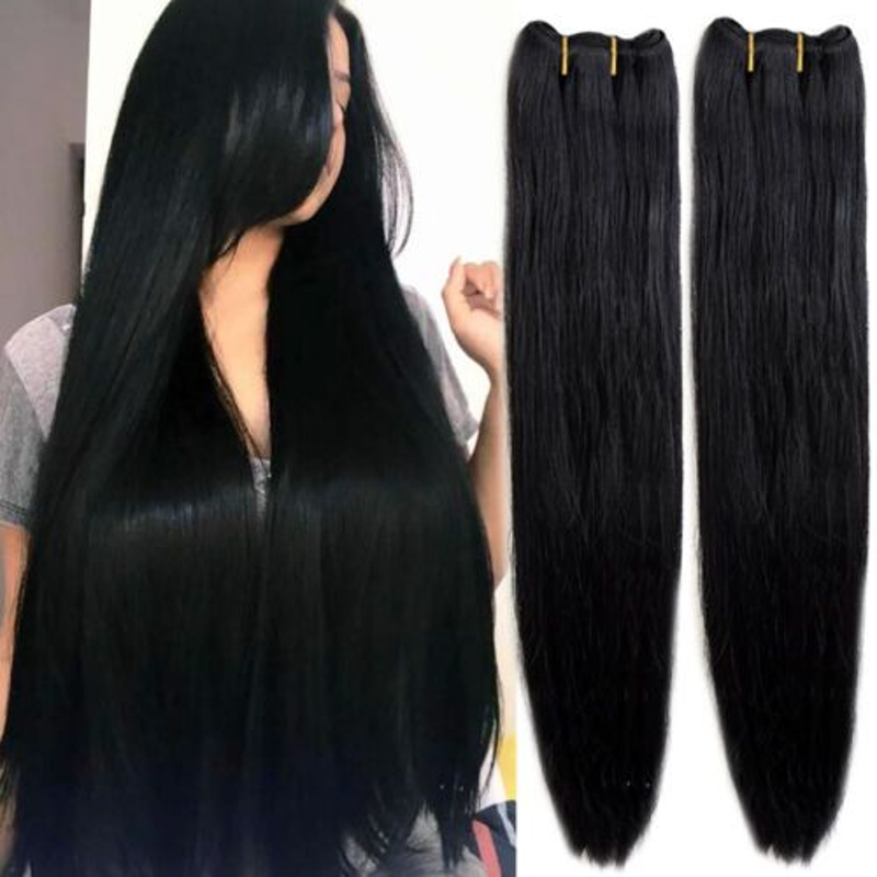 Raw Hair Bundles Straight Natural Color Burmese Hair