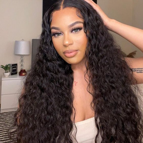 13X4 13X6 HD LACE FRONTAL WIG NATURAL WAVE NATURAL COLOR BURMESE HUMAN HAIR