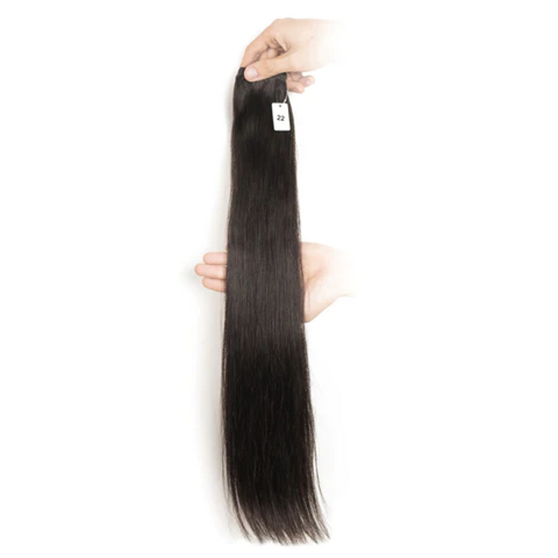 Double Drawn Bundles Natural Color Straight Brazilian Human Hair