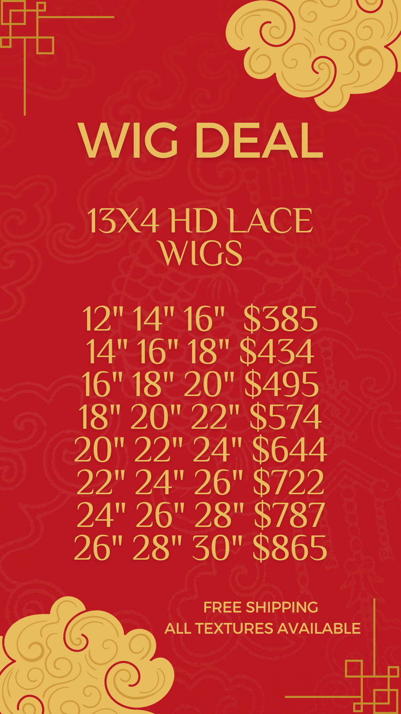 5PCS WIGS DEAL 180% DENSITY BURMESE HUMAN HAIR