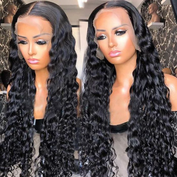 13X4 13X6 HD LACE FRONTAL WIG NATURAL WAVE NATURAL COLOR BURMESE HUMAN HAIR