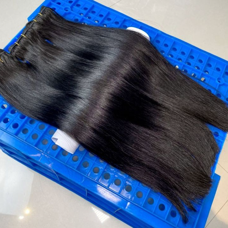 Raw Hair Bundles Straight Natural Color Burmese Hair