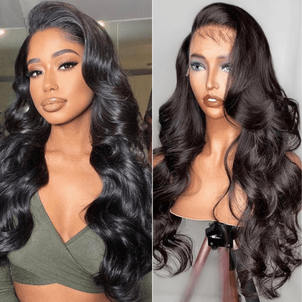 13X6 BODY WAVE NATURAL COLOR BRAZILIAN HUMAN HAIR WIG