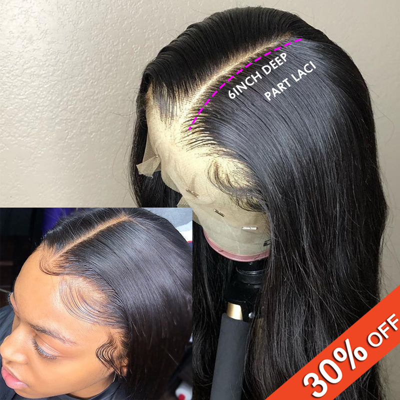 13x6 Lace Front Human Hair Wigs Straight Pre Plucked Hairline Baby Hair 8-30Inch Brazilian Long Human Hair Glueless Lace frontal Wig 150% density