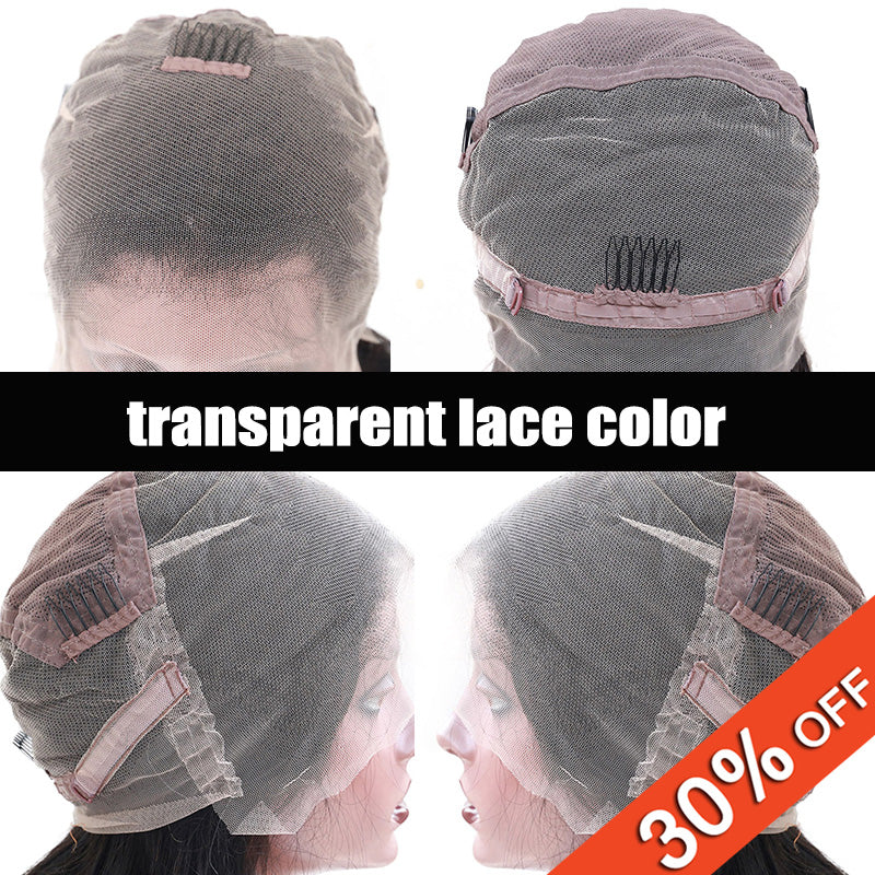 Transparent Lace Wig 150% Density Full Lace Wig Invisible Lace Front Human Hair Wigs Straight Preplucked Lace Wig Brazilian