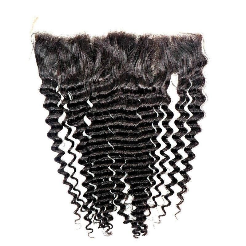 13X4 13X6 DEEP WAVE AND OTHER TEXTURES TRANSPARENT LACE FRONTAL NATURAL COLOR VIRGIN HUMAN HAIR