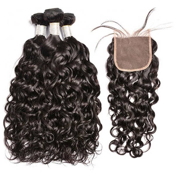 natural wave bundles with frontal virgin hair bundles natural color 