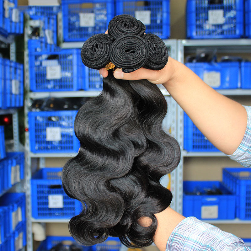 Brazilian Virgin Hair Weave 3/4 Bundles Deal Body Wave