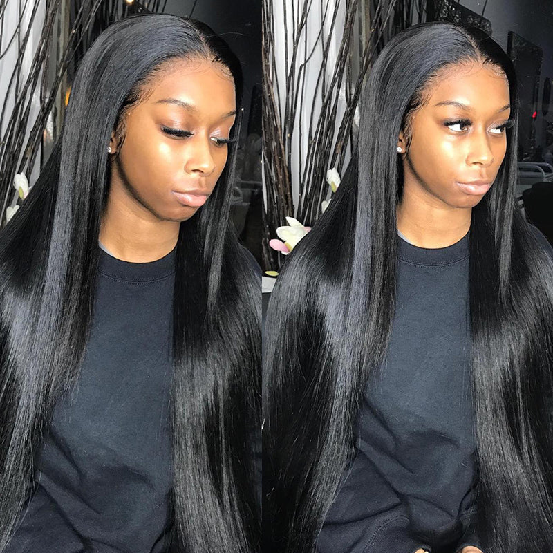 Straight Hair Bundles Brazilian Hair Weave Bundles 100% Human Hair Bundles Natural Color Hair Weave 3/4 Pieces