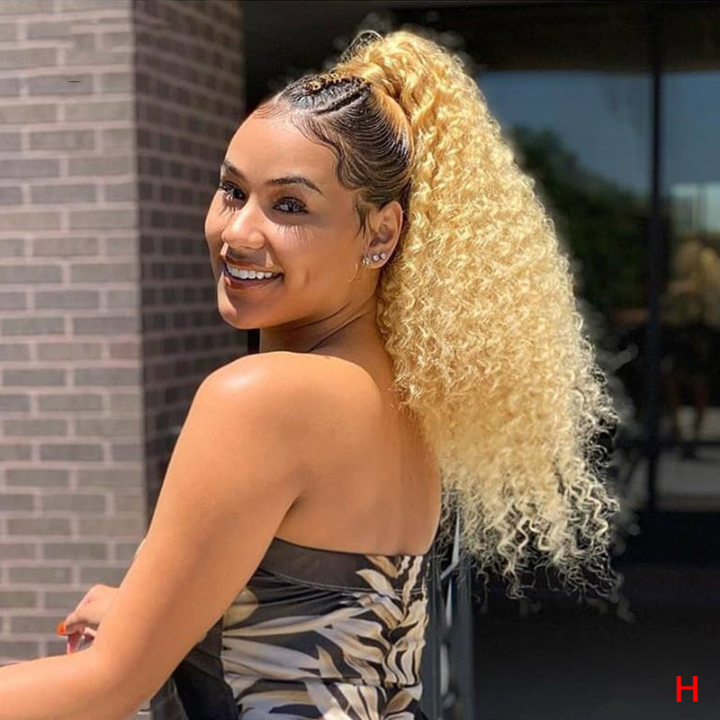 1B 613 Honey Blonde Colored Curly Wig Lace Front Human Hair Wigs 13x4 Lace Frontal Wig For Women Pre Plucked Lace Wig Remy 150% 130% 180% density Lace Wig