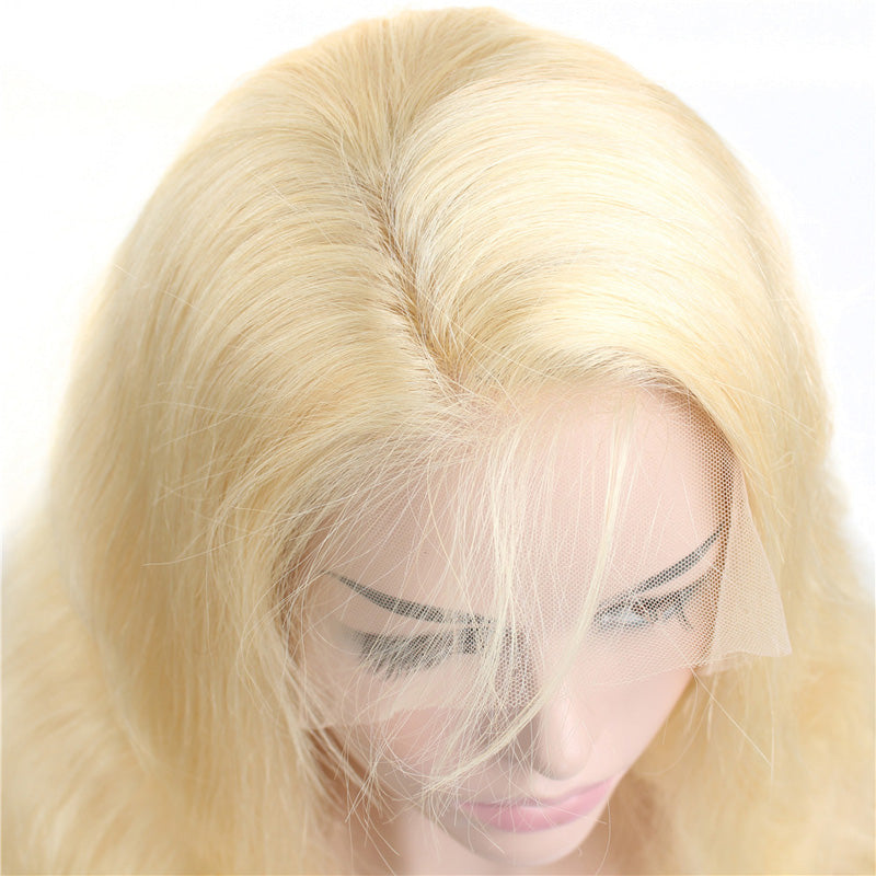 13x4/6 613 Honey Blonde Preplucked Brazilian Wig Remy Hair Body Wave Wig Glueless Lace Front Human Hair Wigs for Black Women Transparent lace