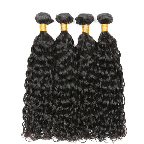 RAW HAIR BUNDLES WATER WAVE NATURAL COLOR