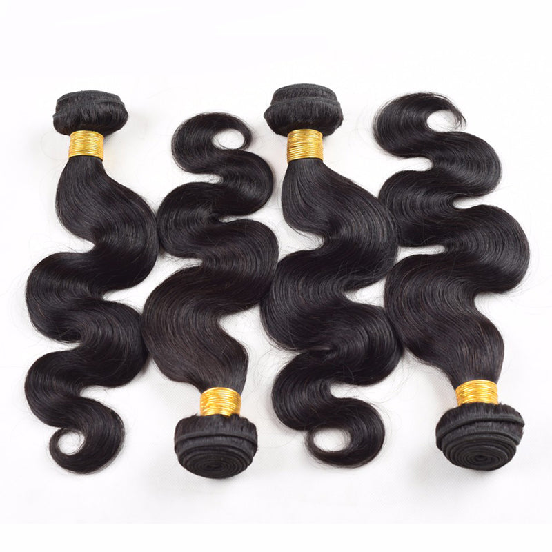 Body Wave Bundles With Closure Brazilian Human Hair 13x4 Frontal And Bundle Remy Hair Extension