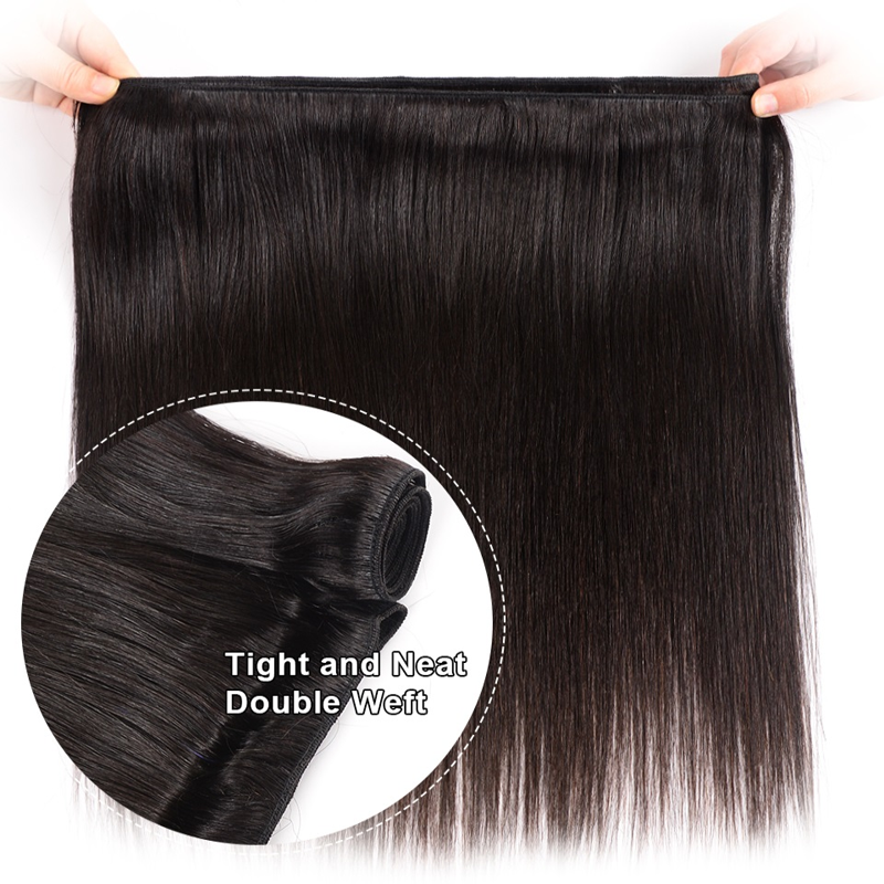 9a Straight Bundles With Closure Brazilian Hair Weave Bundles With Closure Human Hair Bundles With Closure Hair Extension