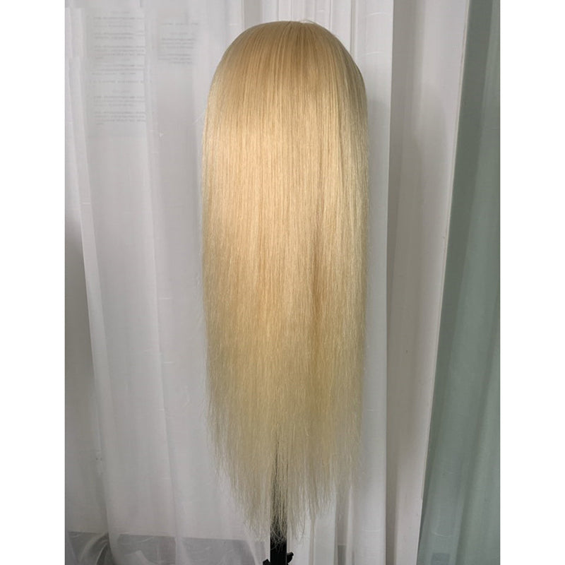 613 Blonde Color Remy Brazilian Straight Lace Front Human Hair Wig Frontal Wigs for Black Women Transparent Lace