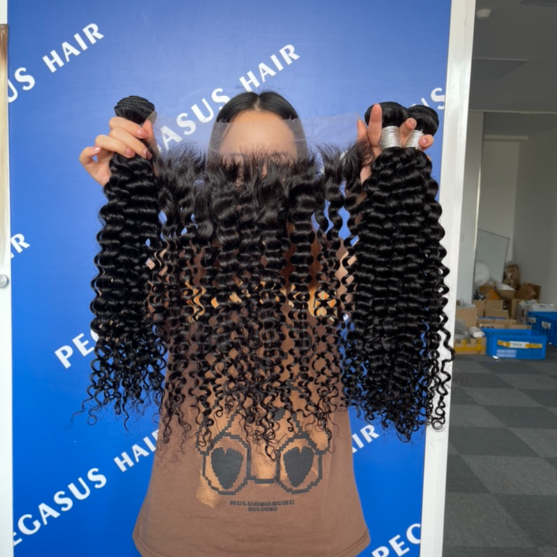 20pcs Bundles With Frontal Closure Human Hair Deals