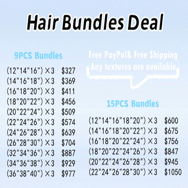 VIRGIN HAIR BUNDLE DEAL BURMESE HUMAN HAIR