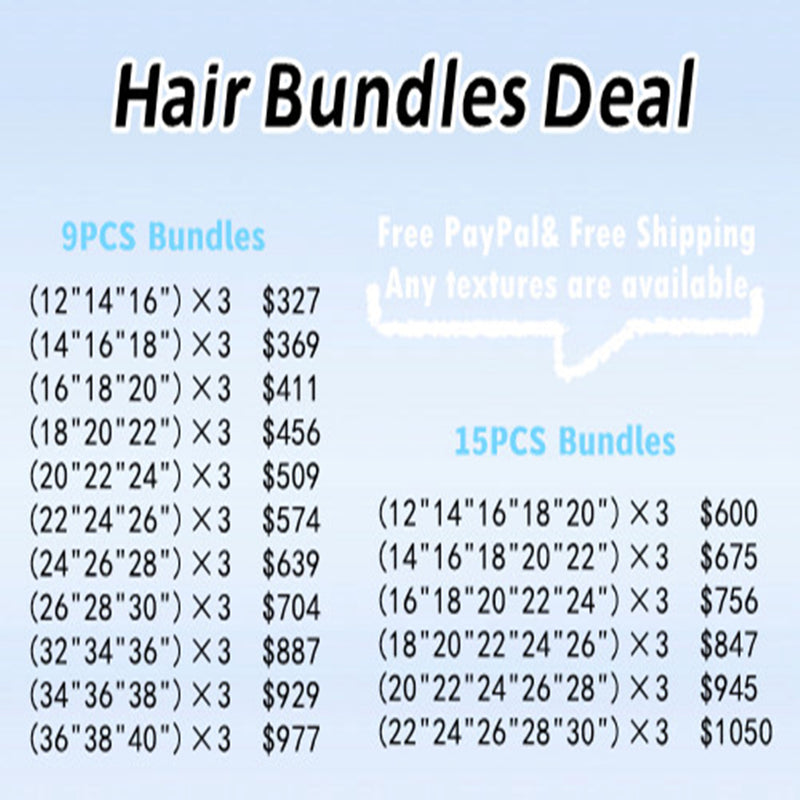 Hair deals bundle deals