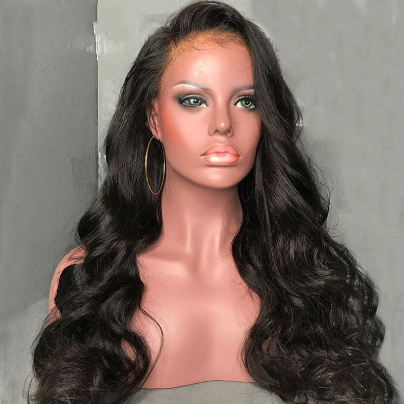 Pre Plucked Full Lace Human Hair Wigs Body Wave Glueless Full Lace Wig Brazilian Wig Remy 150% Density